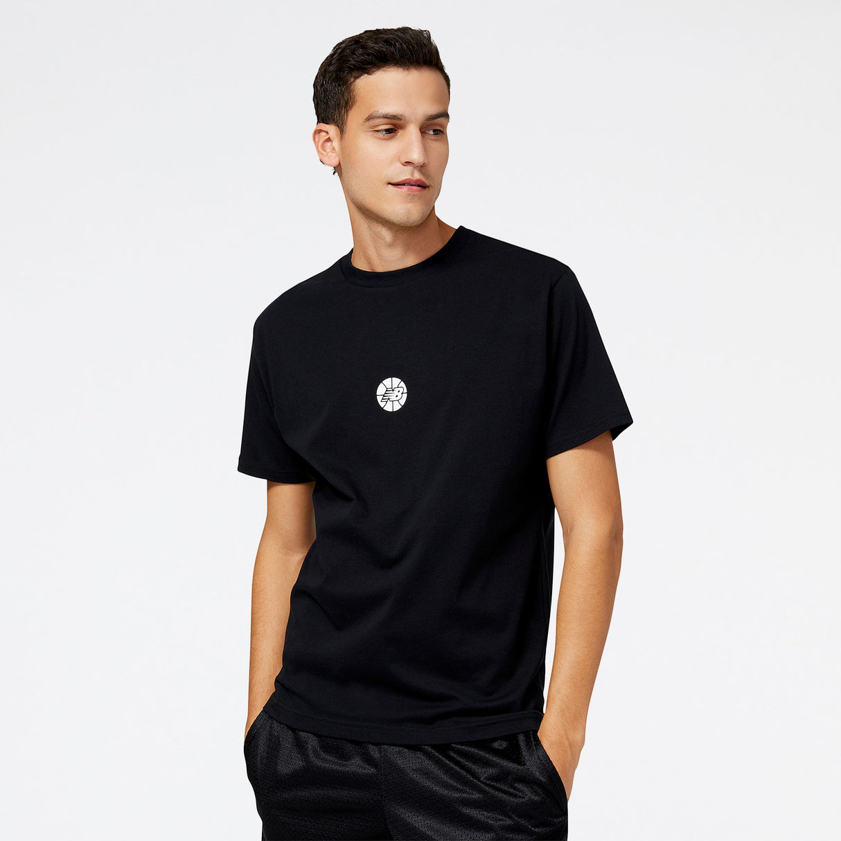 New Balance Men's Hoops Essentials Fundamental Tee Tall Mens Apparel Shirts & Tops