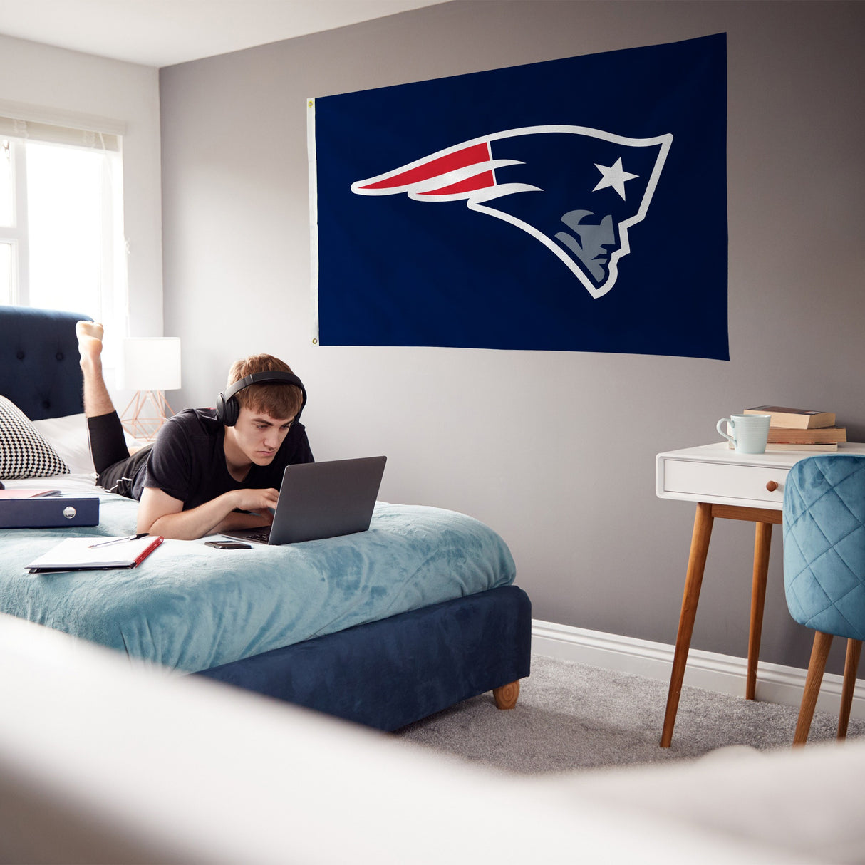 Rico Industries NFL New England Patriots Standard 3' x 5' Banner Flag-3