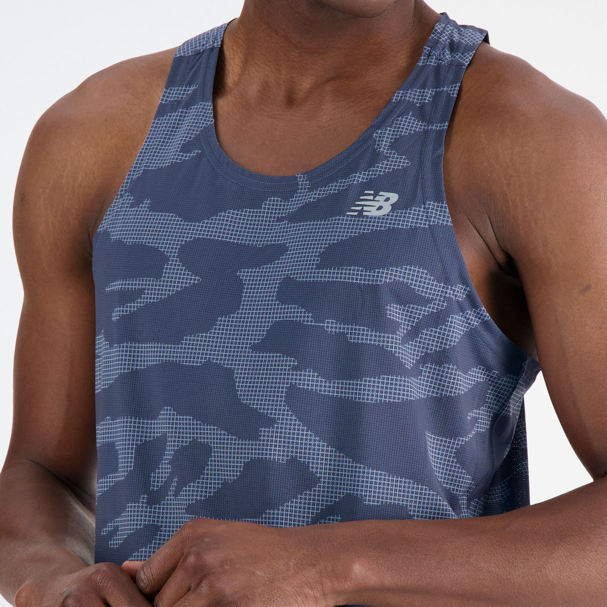 New Balance Men's Printed Accelerate Singlet Mens Apparel Shirts & Tops
