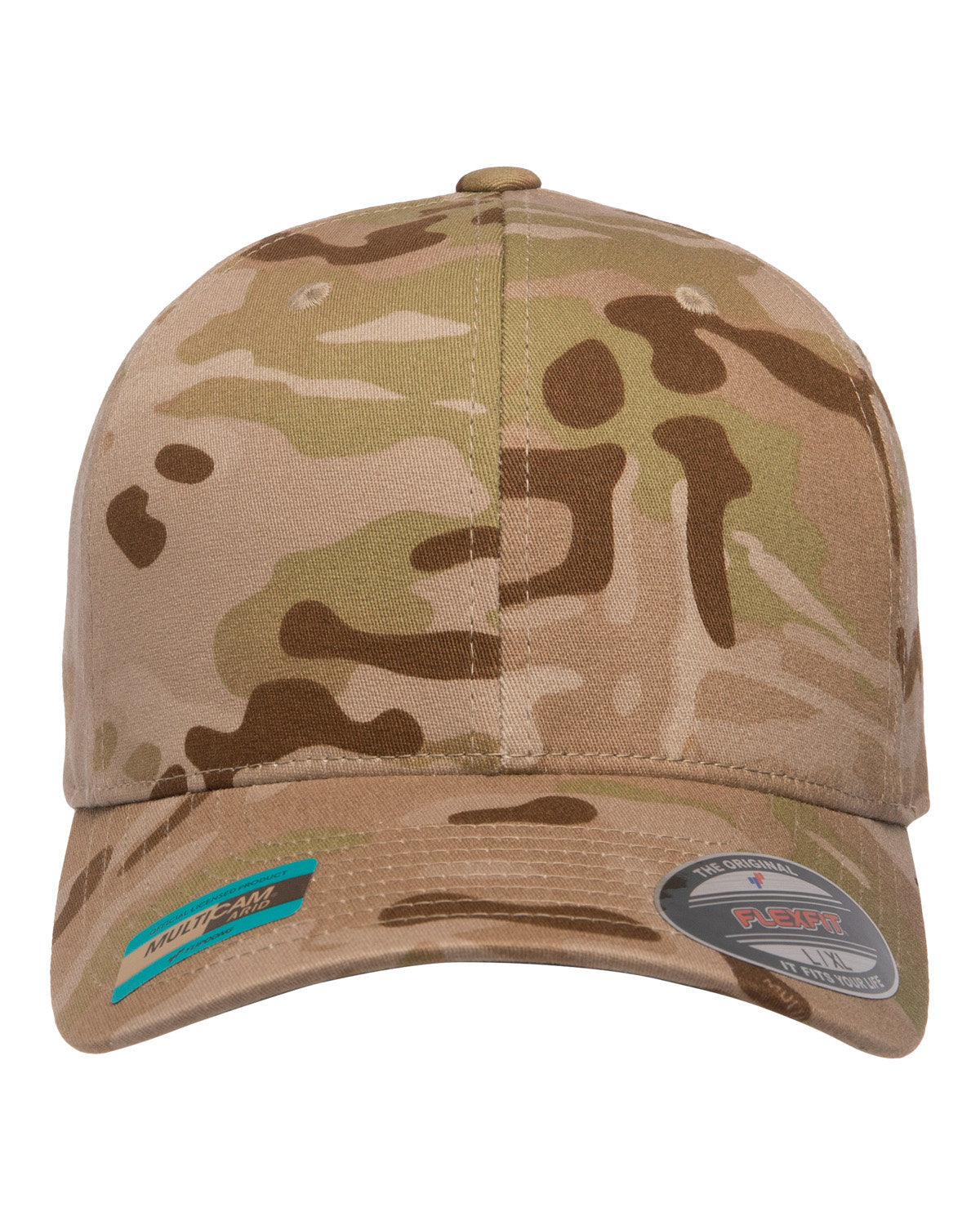 FlexFit Adult Wooly Combed Multicam Cap - Multicam Arid-2