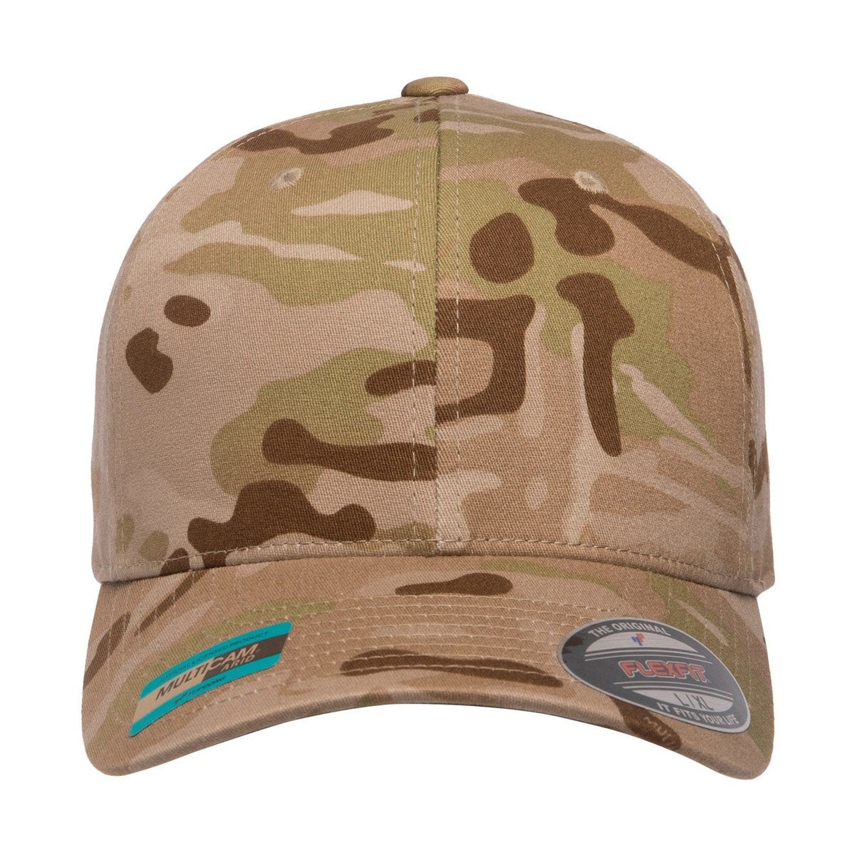 FlexFit Adult Wooly Combed Multicam Cap - Multicam Arid-2