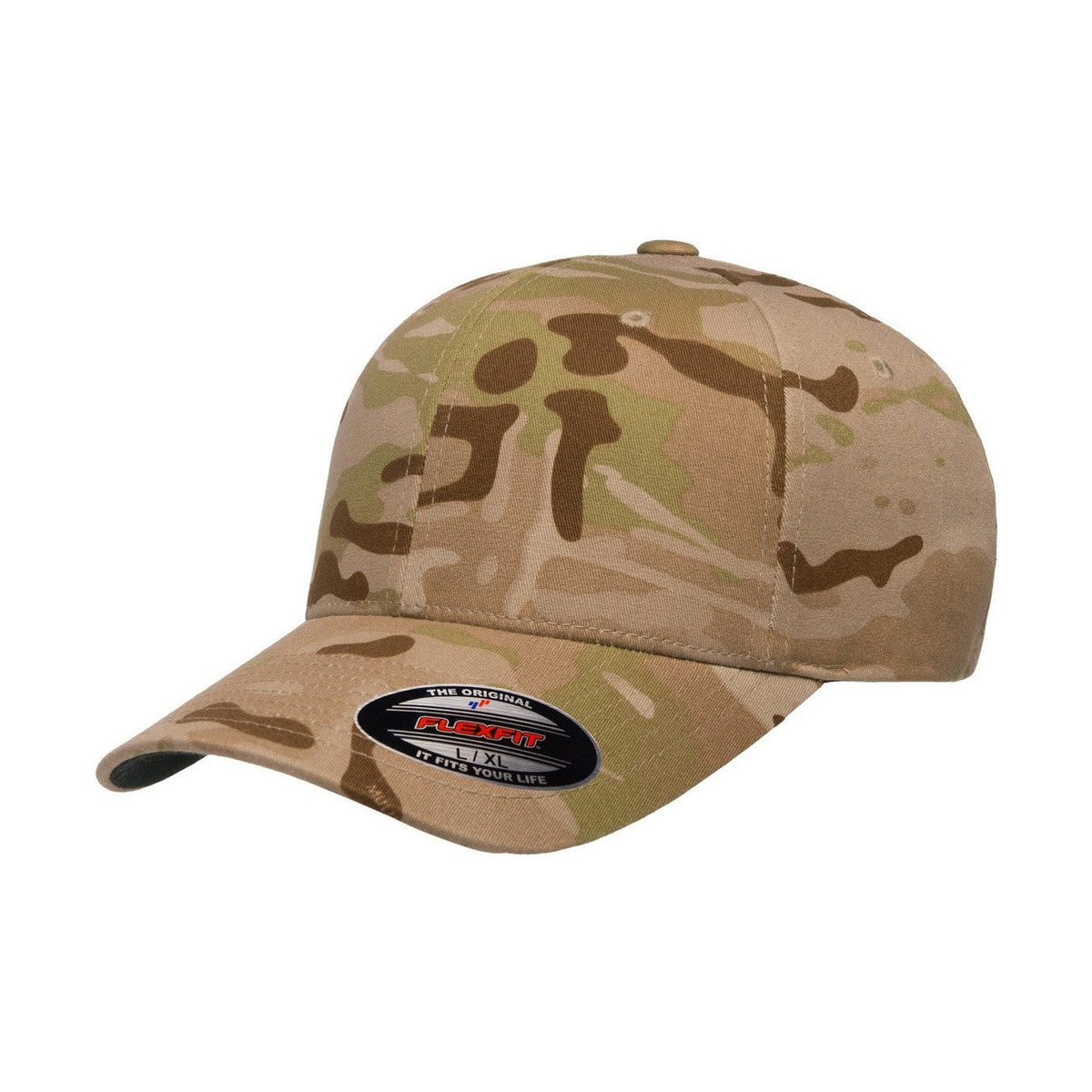 FlexFit Adult Wooly Combed Multicam Cap - Multicam Arid-1