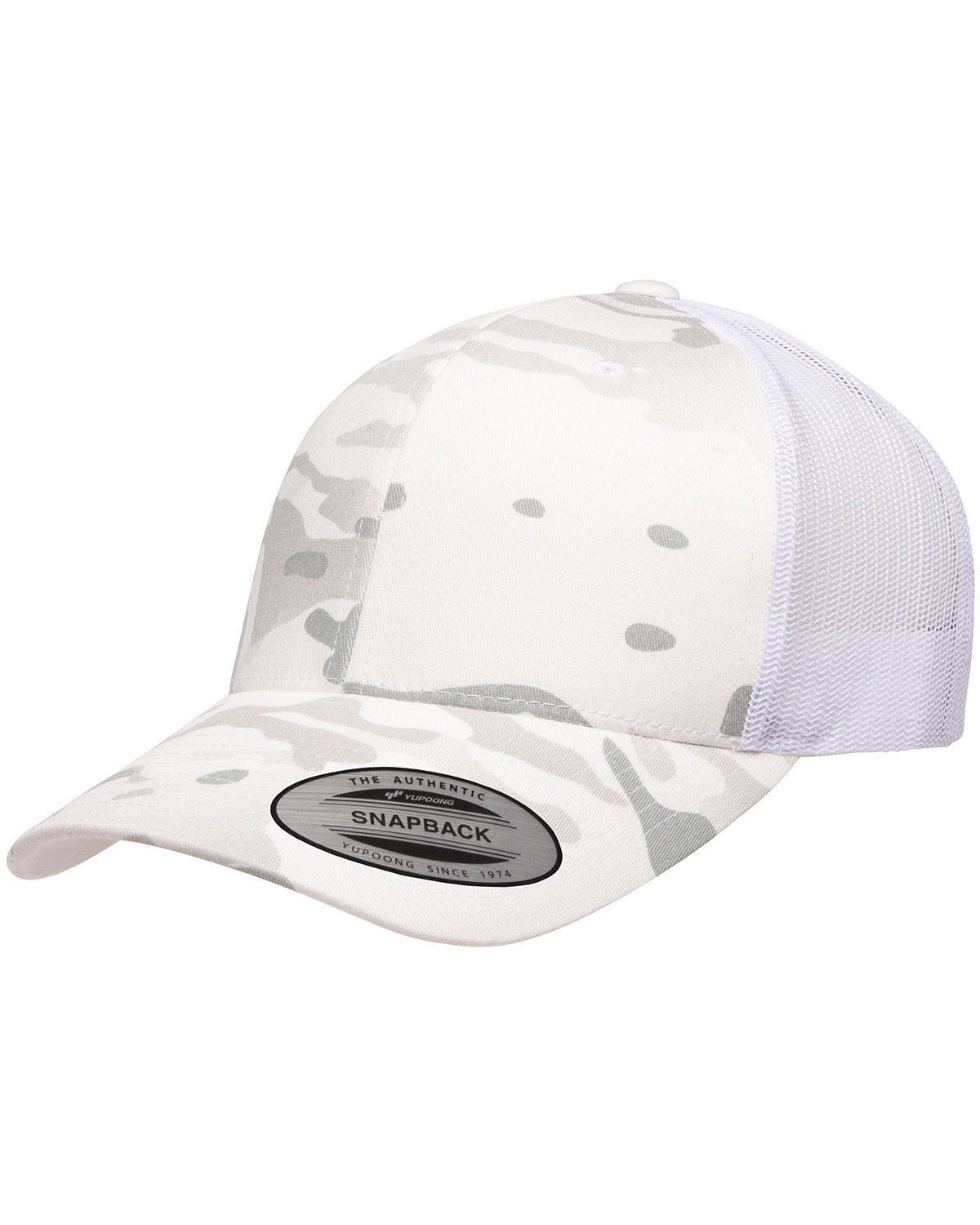 Yupoong YP Classics® Retro Trucker Multicam® Snapback Unisex Accessories Hats & Caps