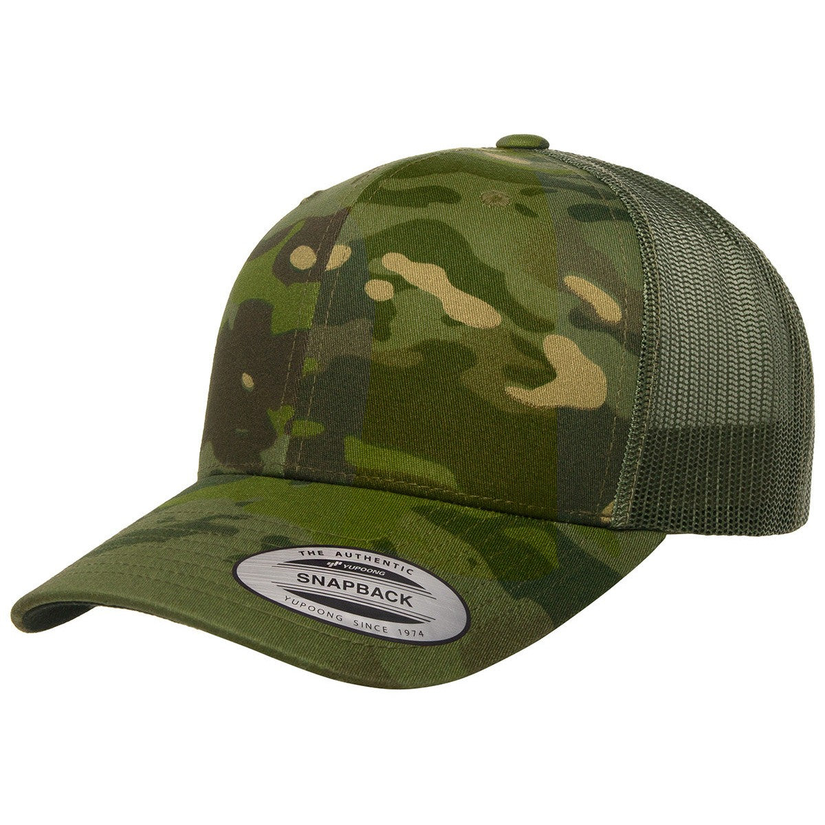 Yupoong YP Classics Retro Trucker Multicam Snapback-1