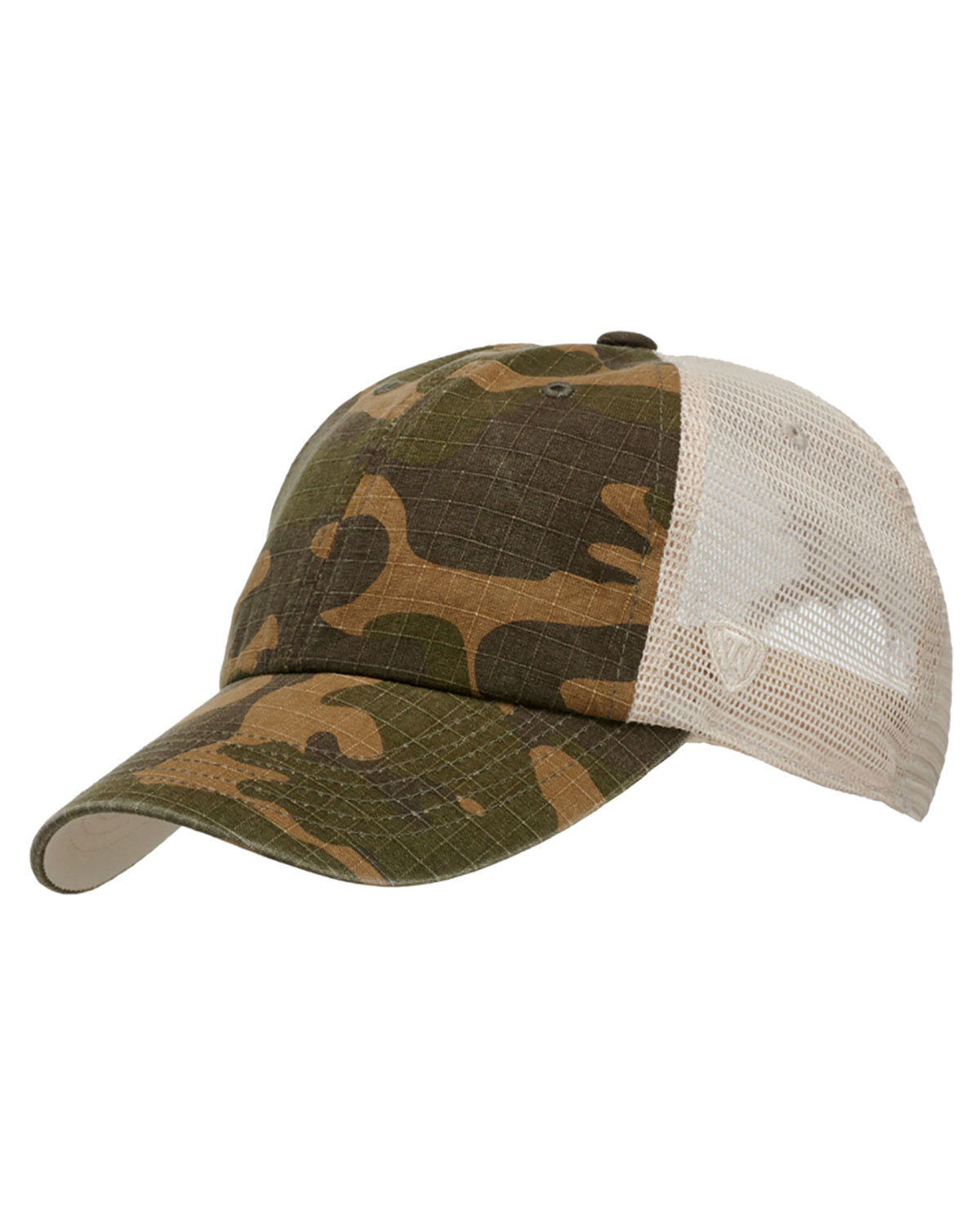 J. America Unisex Riptide Ripstop Trucker Hat TW5533-AB Unisex Accessories Hats & Caps