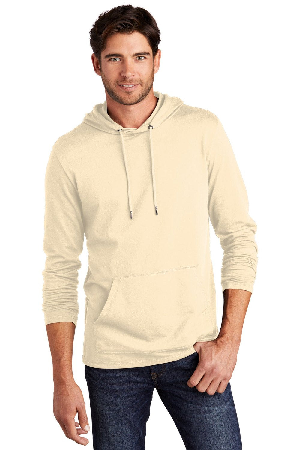 District Men's Featherweight French Terry Hoodie DT571 Mens Apparel Sweatshirts & Fleece