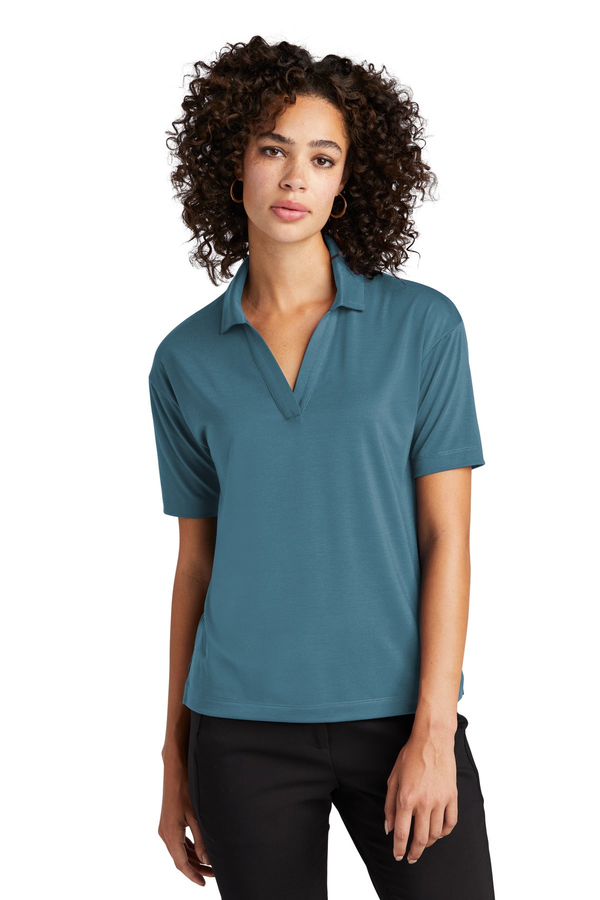 Mercer+Mettle Women's Stretch Jersey Polo MM1015