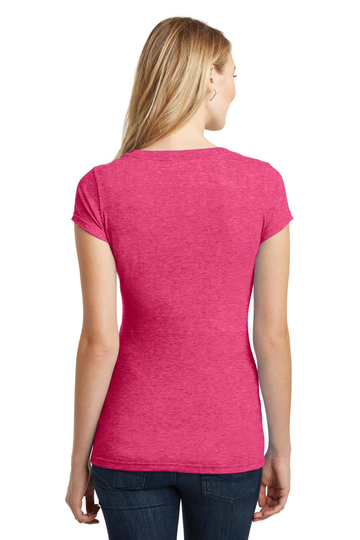 District Juniors Very Important Tee Deep V-Neck. DT6502 District