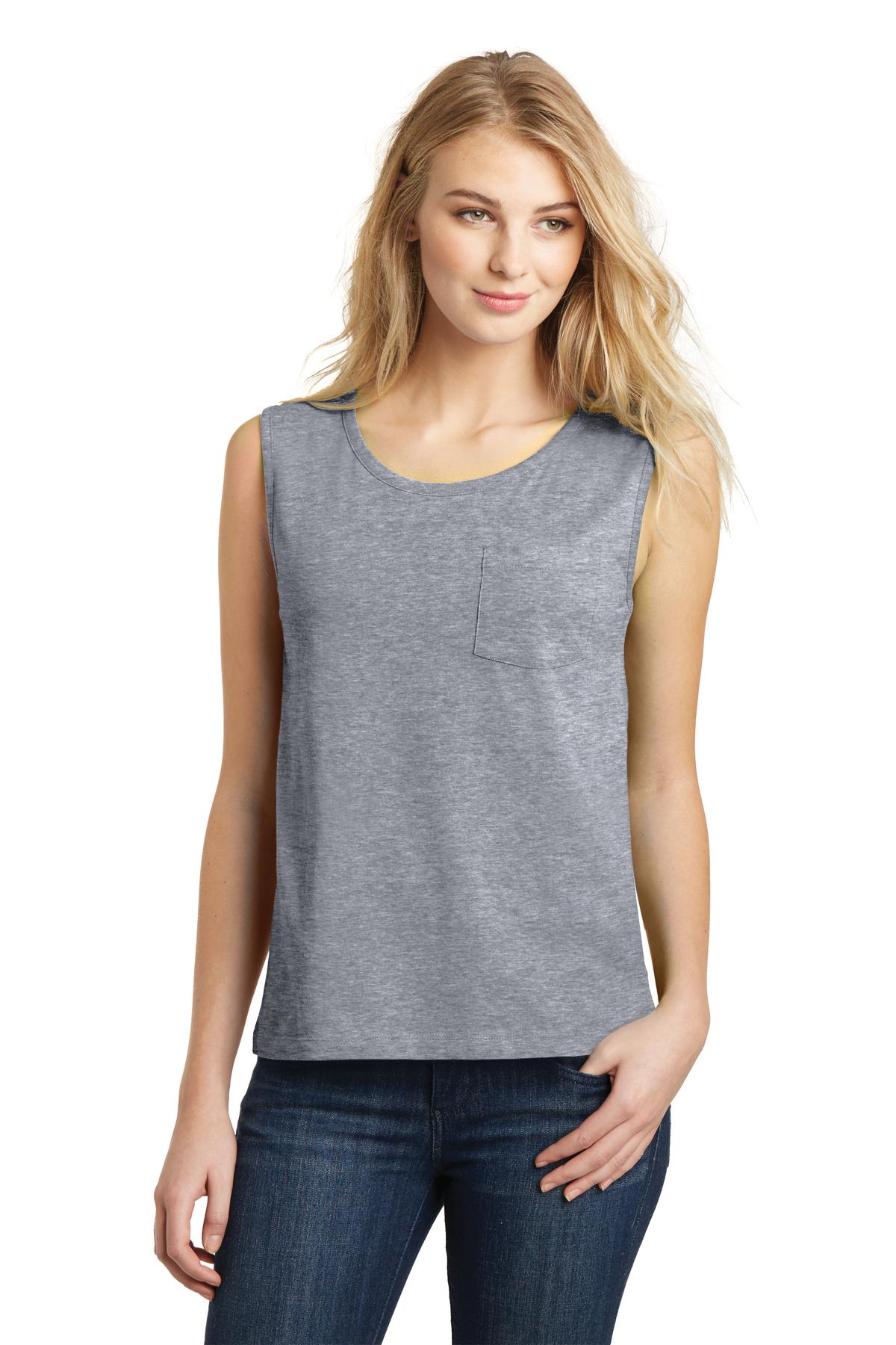 District ® Juniors Soft Wash Muscle Tank