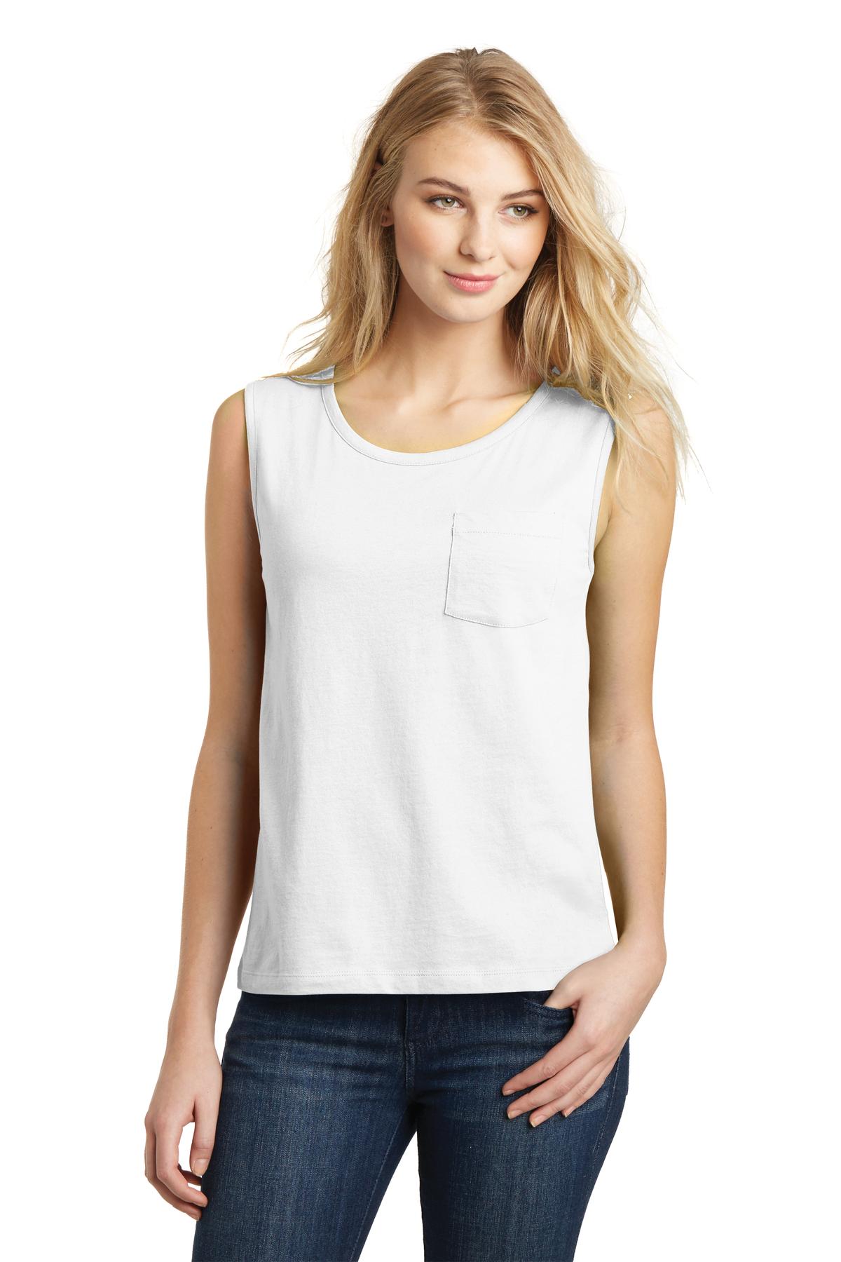 District ® Juniors Soft Wash Muscle Tank