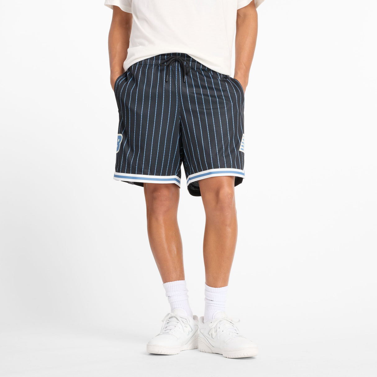 New Balance Men's Hoops Printed Mesh Short Mens Apparel Shorts