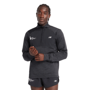 New Balance Men's NYC Marathon Athletics Heat Grid 1/2 Zip Mens Apparel Sweatshirts & Fleece