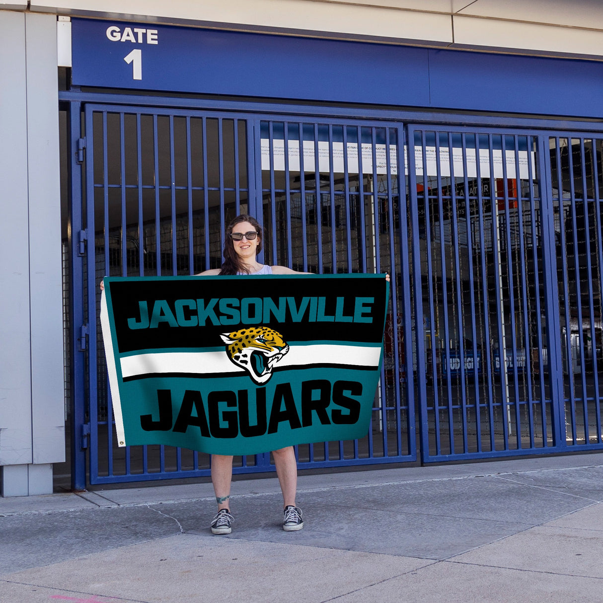 Rico Industries NFL Jacksonville Jaguars Bold 3' x 5' Banner Flag-3