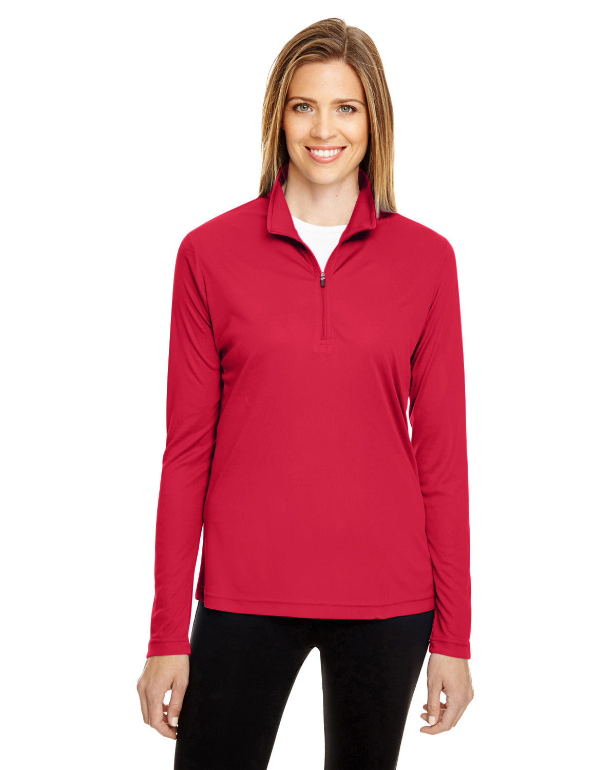 Team 365 Ladies' Zone Performance Quarter-Zip Womens Apparel Sweatshirts & Fleece