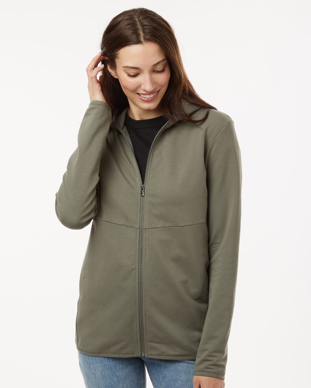 Independent Trading Co. Women's Perform Full-Zip Hooded Sweatshirt Womens Apparel Sweatshirts & Fleece