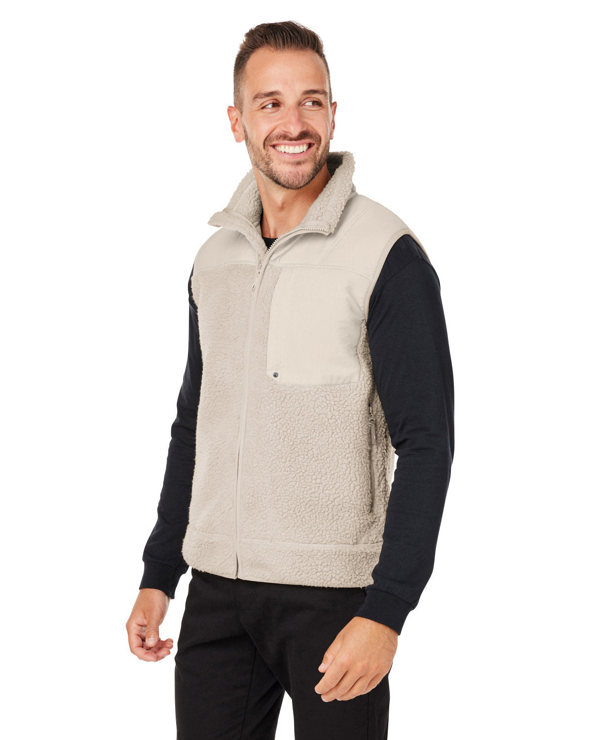Spyder Unisex Venture Sherpa Vest Mens Apparel Jackets & Vests