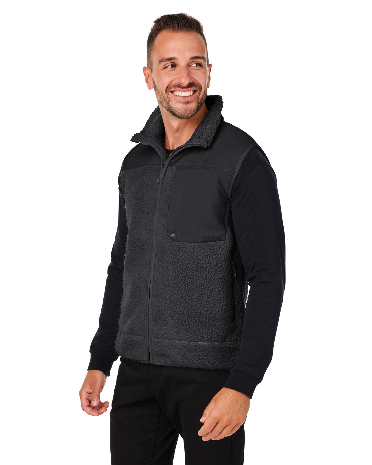 Spyder Unisex Venture Sherpa Vest Mens Apparel Jackets & Vests