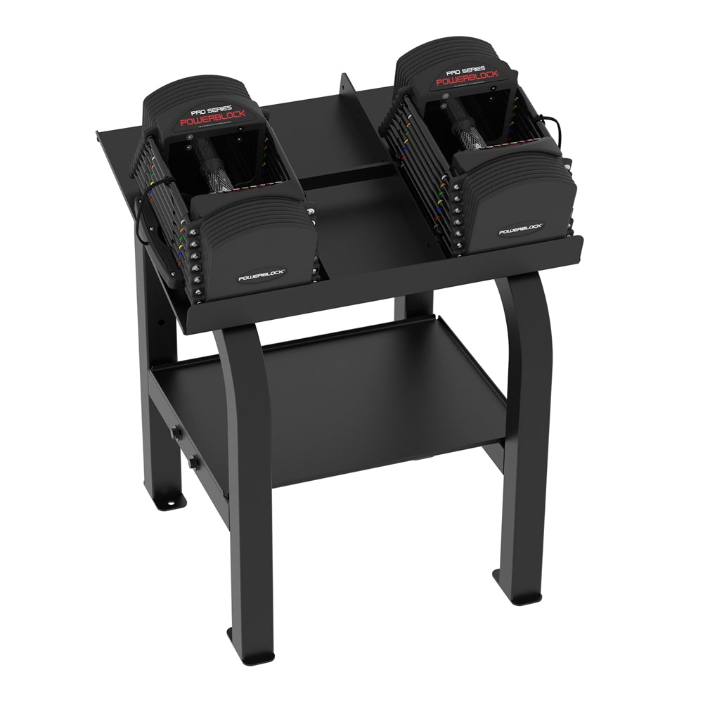 PowerBlock Commercial Pro 50 with Powerstand Exercise & Wellness Strength Dumbbells