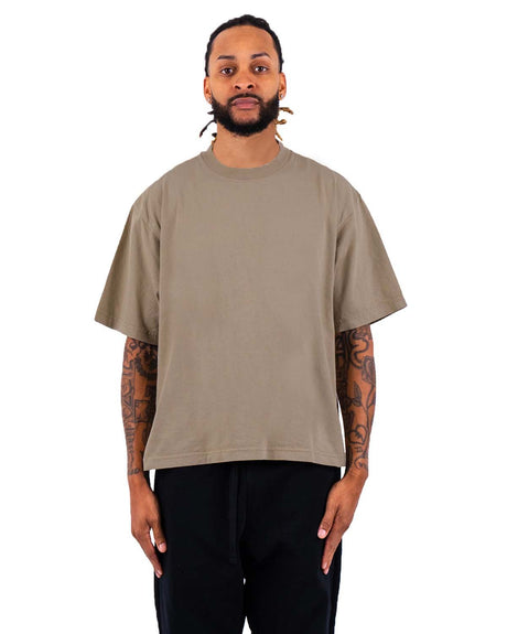 Shaka Wear Adult Garment-Dyed Drop-Shoulder T-Shirt Mens Apparel Shirts & Tops