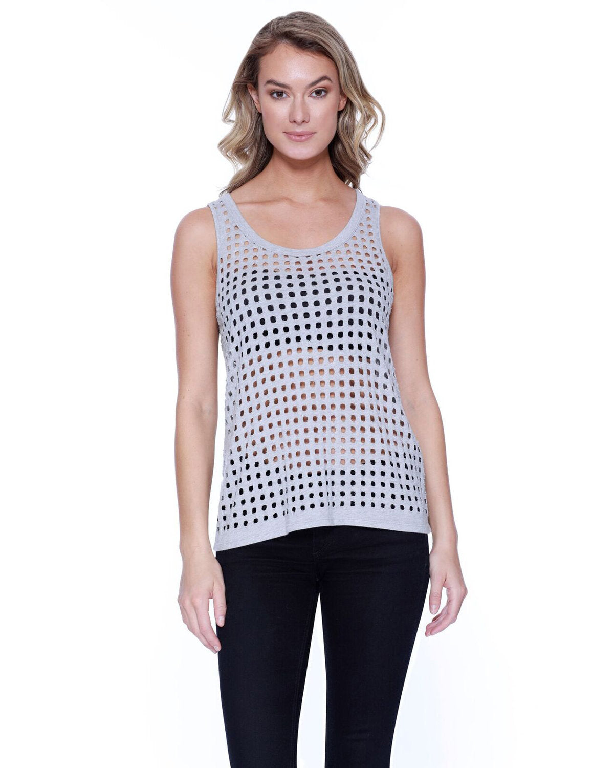 StarTee Ladies' Holey Tank Womens Apparel Shirts & Tops