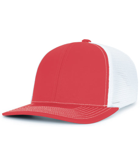 Pacific Headwear Contrast Stitch Trucker PacFlex Snapback Cap Unisex Accessories Hats & Caps