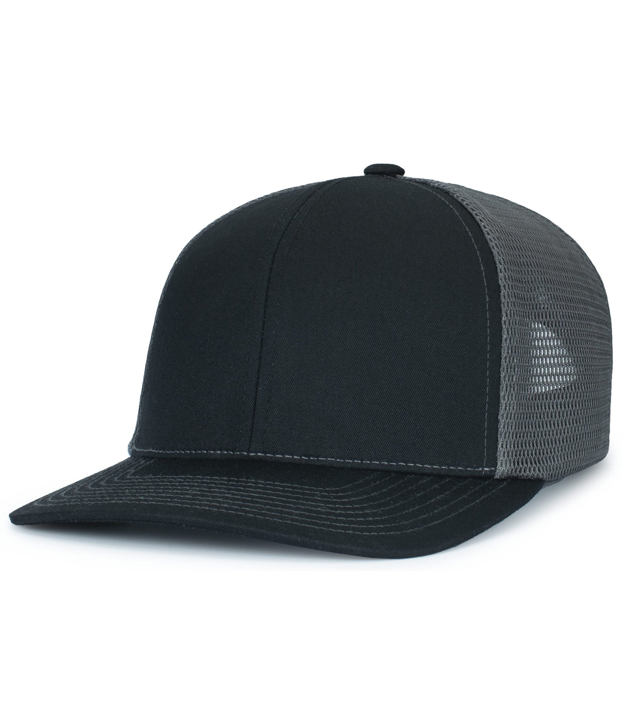 Pacific Headwear Contrast Stitch Trucker PacFlex Snapback Cap Unisex Accessories Hats & Caps