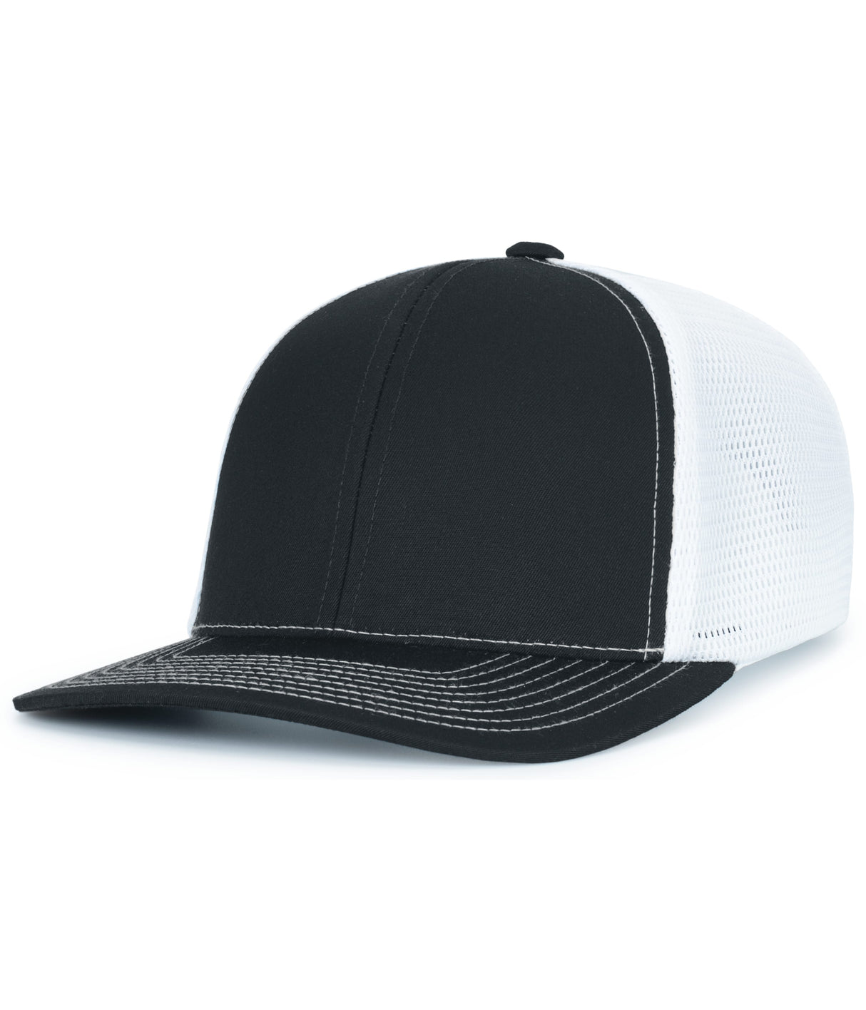 Pacific Headwear Contrast Stitch Trucker PacFlex Snapback Cap Unisex Accessories Hats & Caps