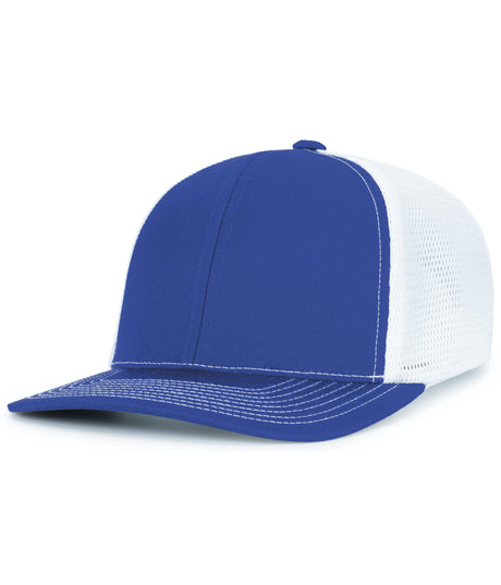 Pacific Headwear Contrast Stitch Trucker PacFlex Snapback Cap Unisex Accessories Hats & Caps