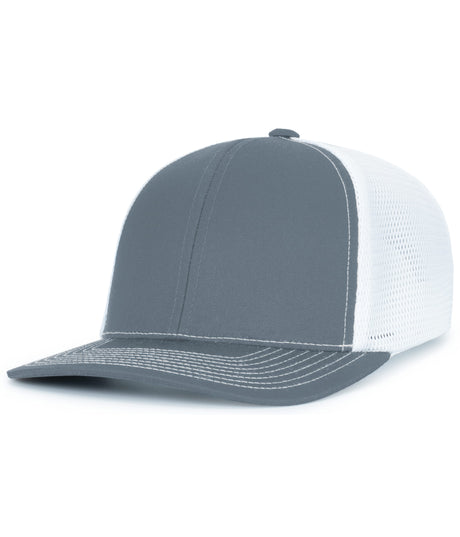 Pacific Headwear Contrast Stitch Trucker PacFlex Snapback Cap Unisex Accessories Hats & Caps