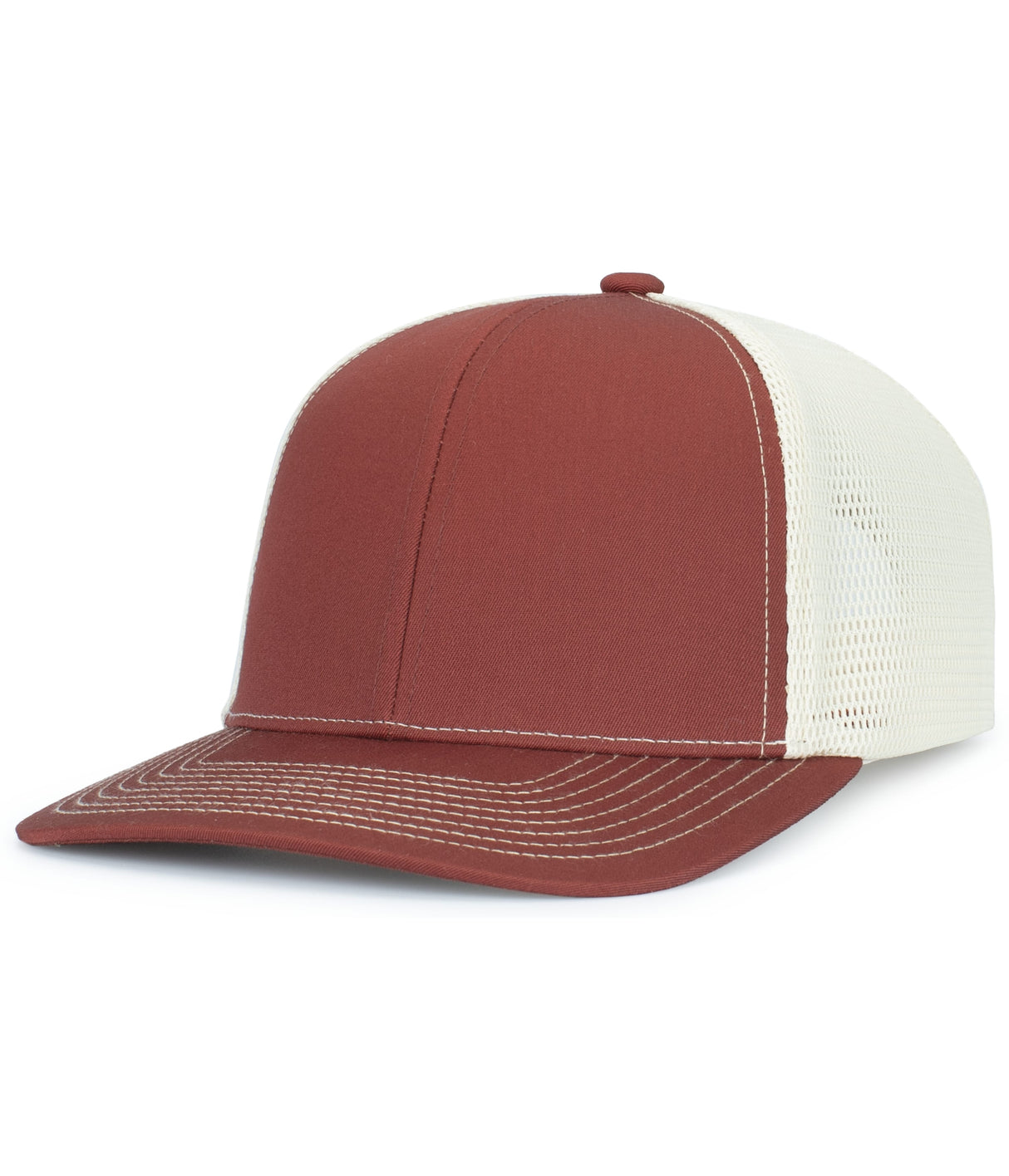 Pacific Headwear Contrast Stitch Trucker PacFlex Snapback Cap Unisex Accessories Hats & Caps