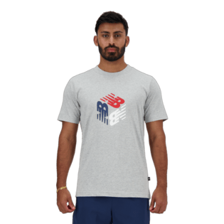 New Balance Men's Sport Box Logo T-Shirt Mens Apparel Shirts & Tops