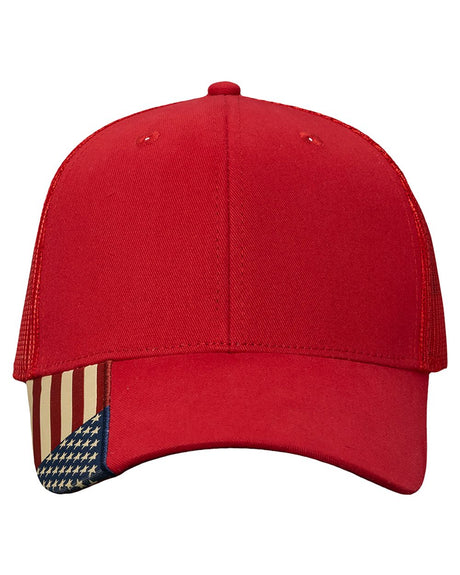 Kati USA Flag Mesh Cap Unisex Accessories Hats & Caps