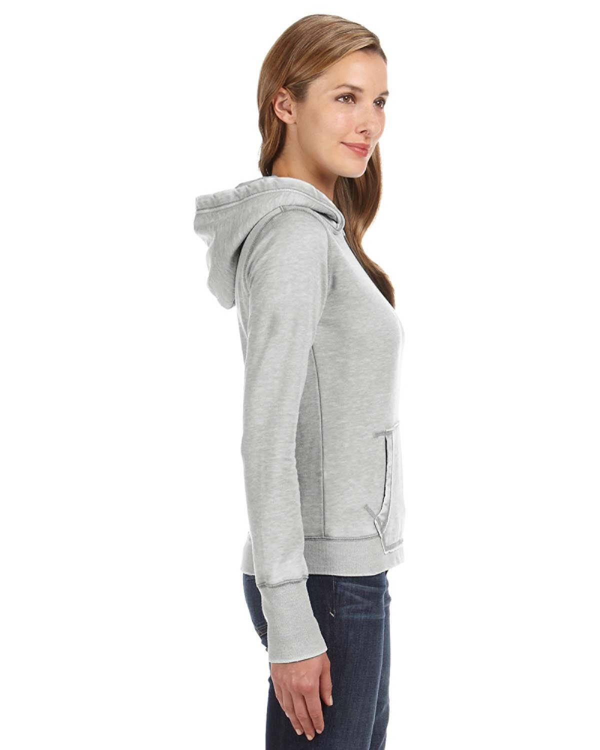 J. America Women's Zen Pullover Fleece Hooded Sweatshirt JA8912-AB Womens Apparel Sweatshirts & Fleece
