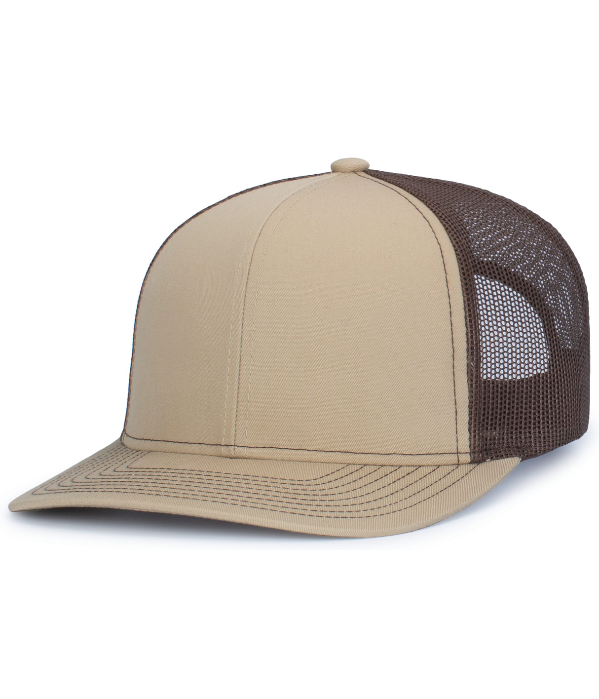 Pacific Headwear Contrast Stitch Trucker Snapback Unisex Accessories Hats & Caps