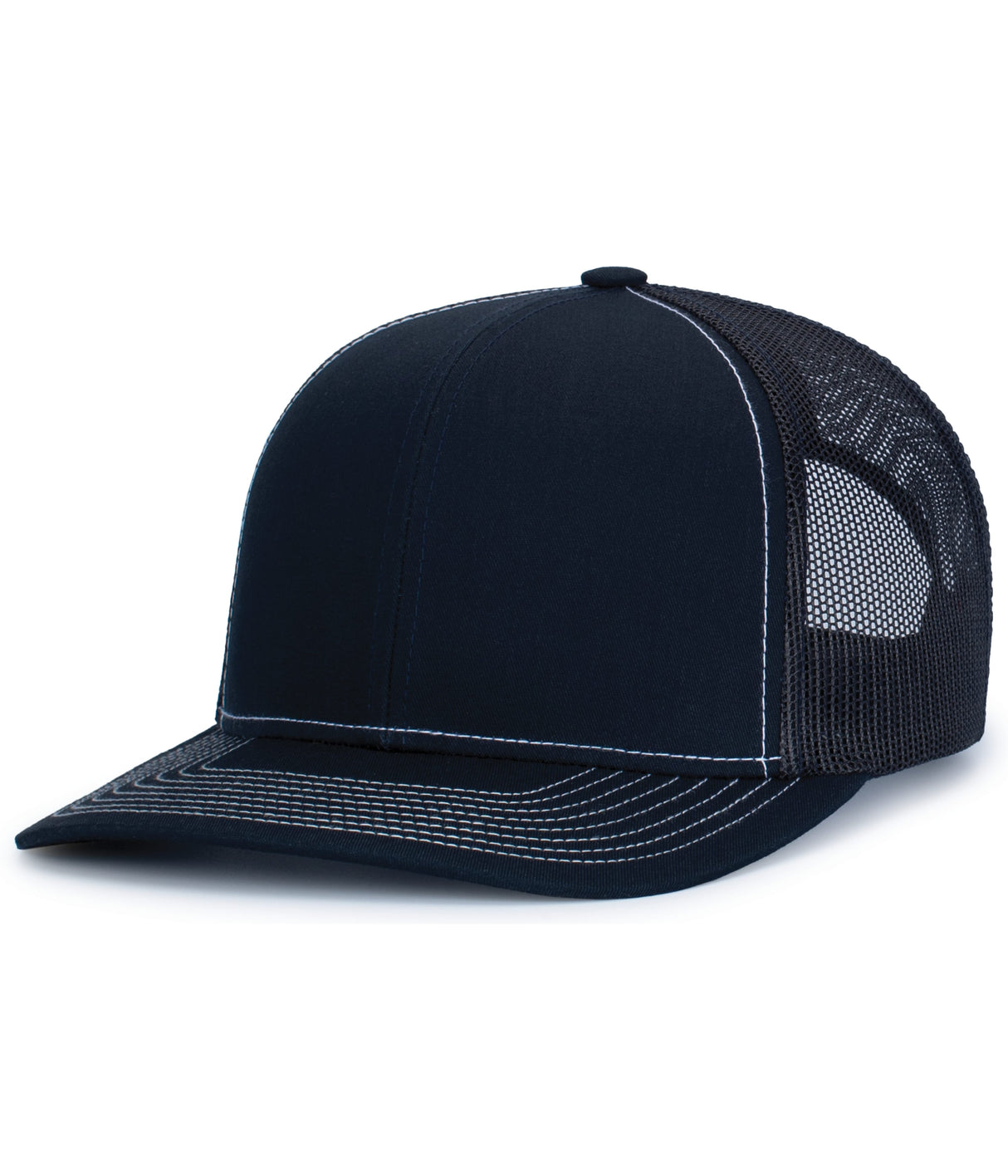 Pacific Headwear Contrast Stitch Trucker Snapback Unisex Accessories Hats & Caps