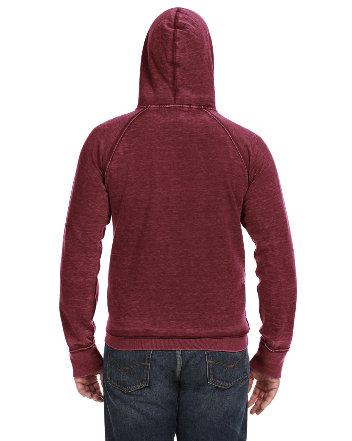 J. America Men's Vintage Zen Fleece Hooded Sweatshirt-2