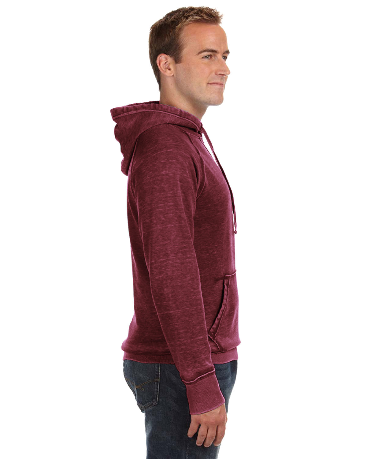 J. America Men's Vintage Zen Fleece Hooded Sweatshirt-3