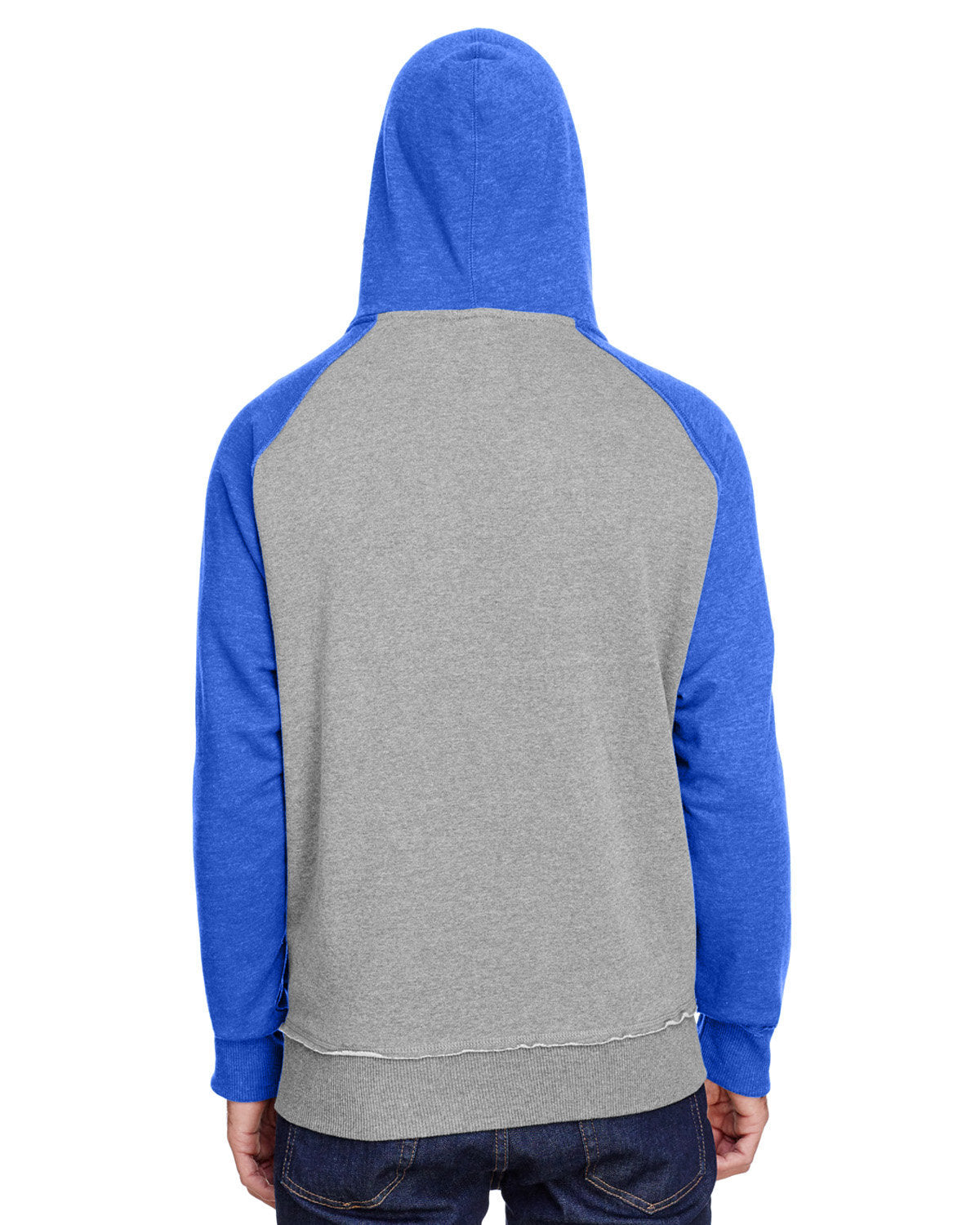 J. America Men's Vintage Heather Hooded Sweatshirt-2