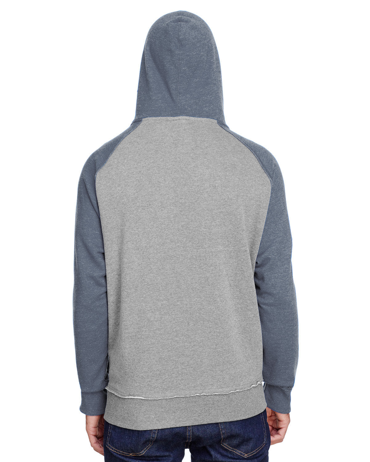 J. America Men's Vintage Heather Hooded Sweatshirt-2