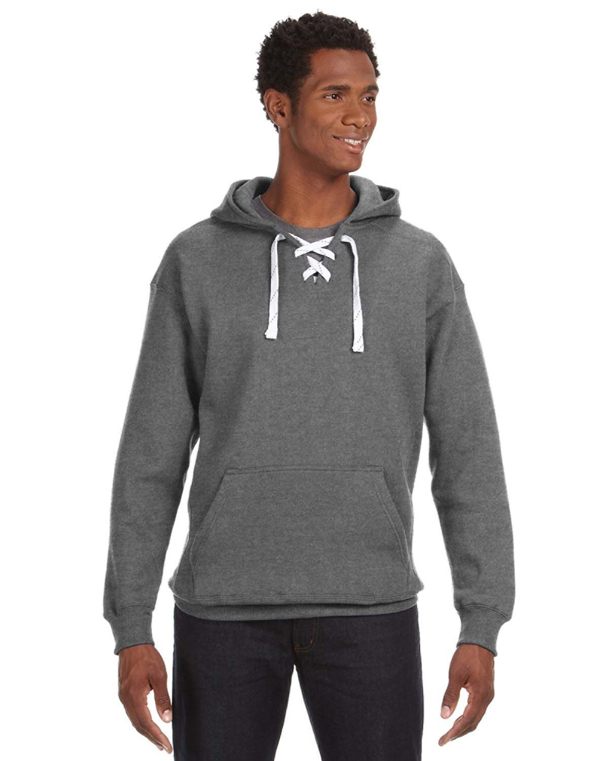 J. America Men's Sport Lace Hooded Sweatshirt-1