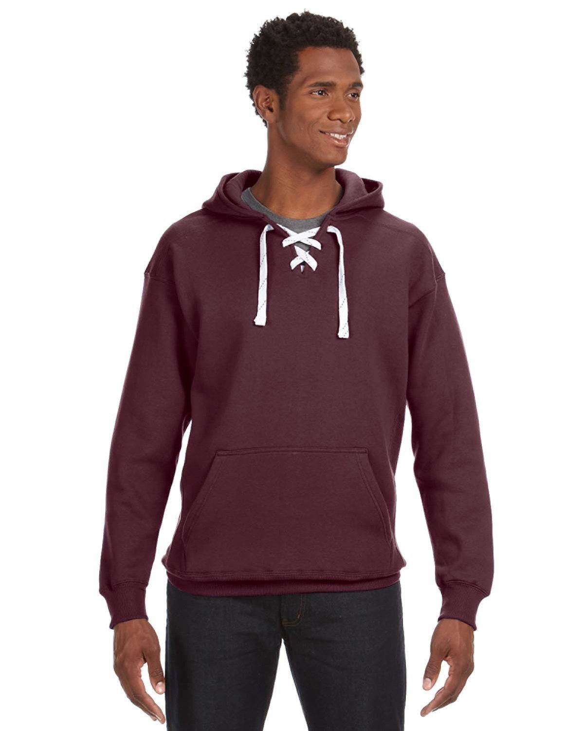 J. America Men's Sport Lace Hooded Sweatshirt-1