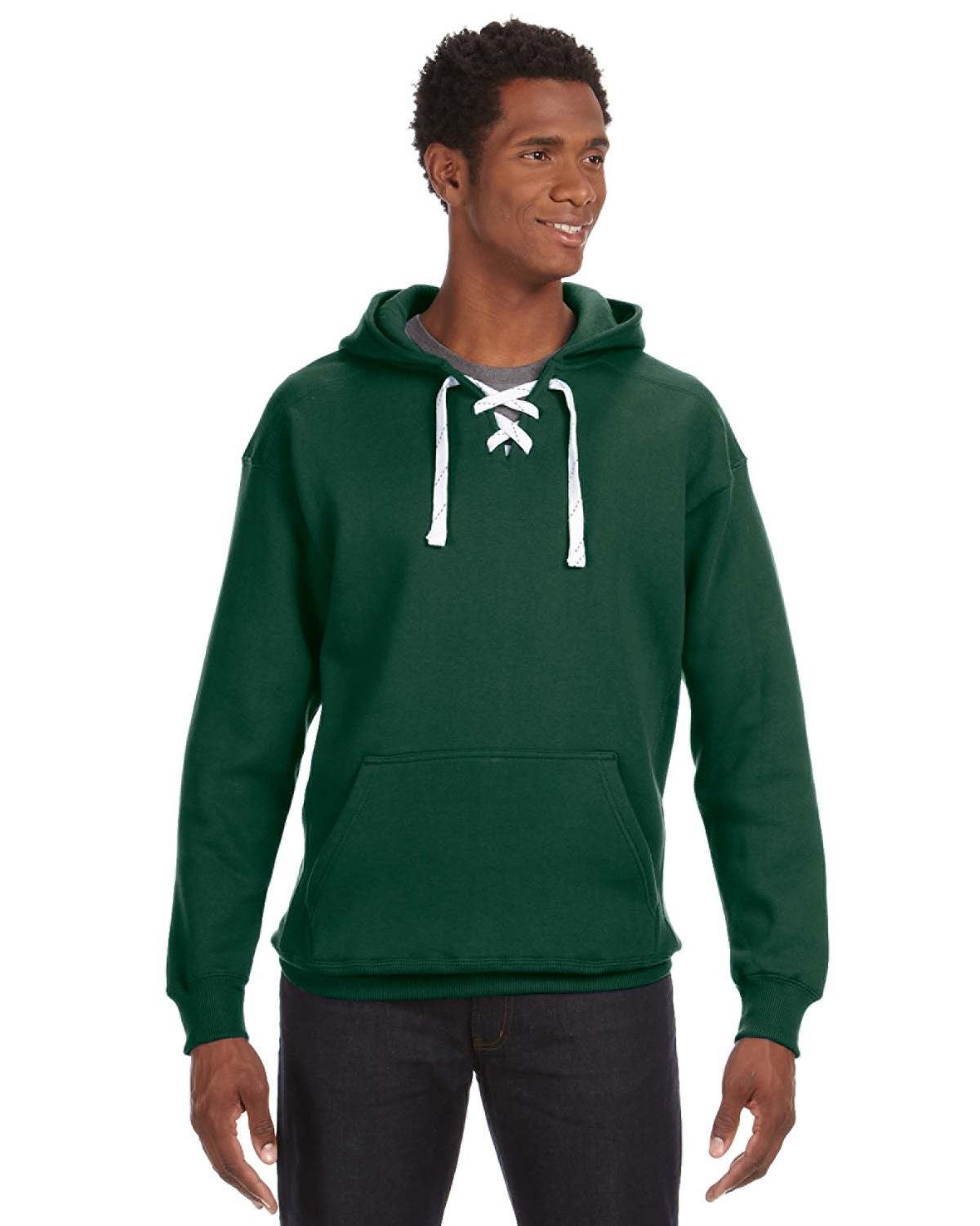 J. America Men's Sport Lace Hooded Sweatshirt-1