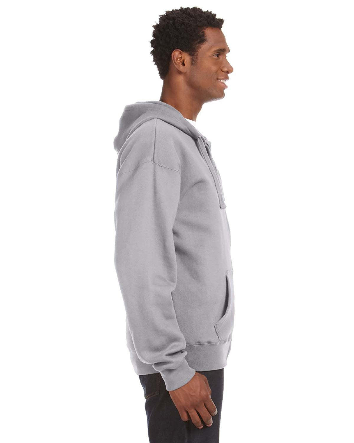 J. America Adult Premium Full-Zip Fleece Hooded Sweatshirt JA8821-AB-3