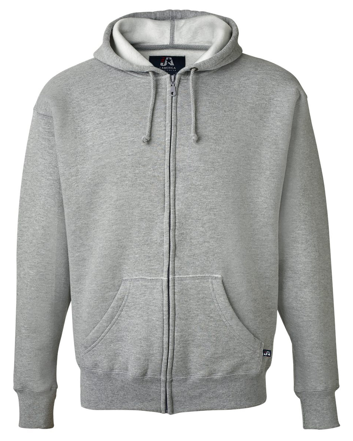 J. America Adult Premium Full-Zip Fleece Hooded Sweatshirt JA8821-AB-4