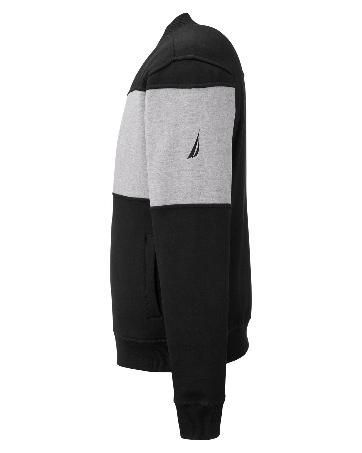 Nautica Anchor Bomber Full-Zip Fleece Jacket Mens Apparel Sweatshirts & Fleece