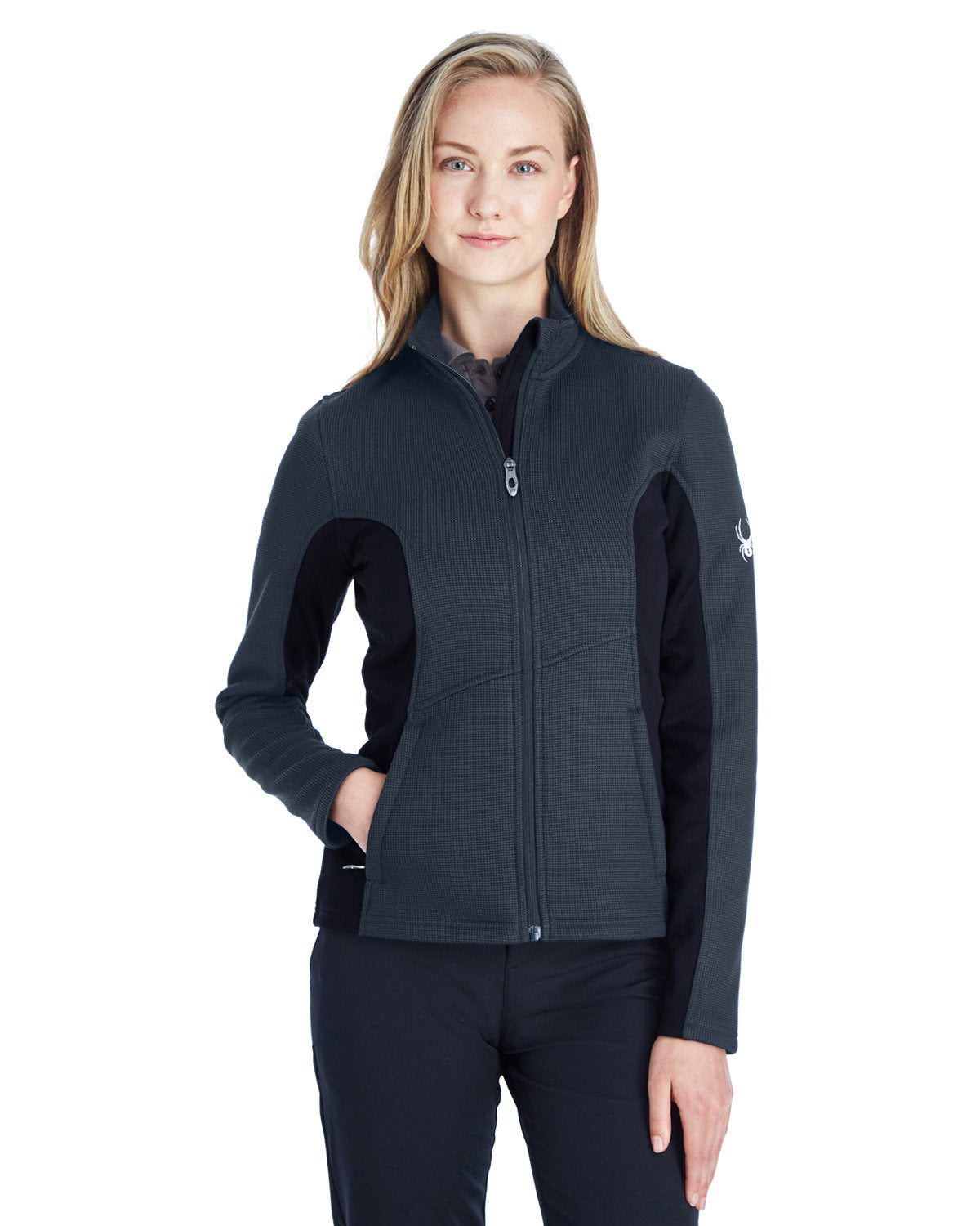 Spyder Ladies' Constant Full-Zip Sweater Fleece Jacket Womens Apparel Sweatshirts & Fleece