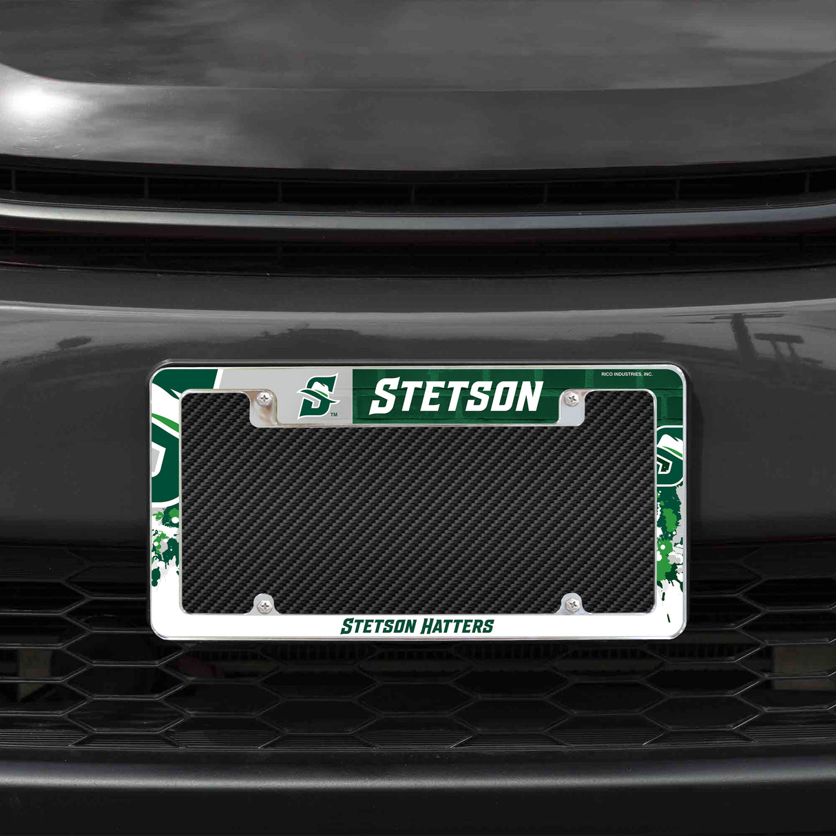 NCAA Stetson Hatters Chrome License Plate Frame Fan Gear NCAA Stetson Hatters