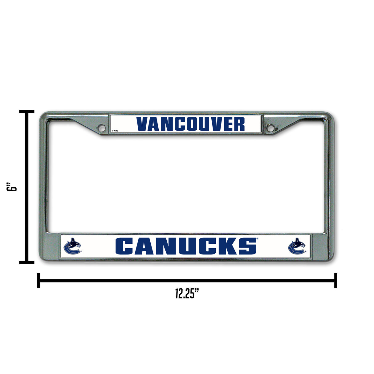 NHL Vancouver Canucks Chrome License Plate Frame Fan Gear NHL Vancouver Canucks