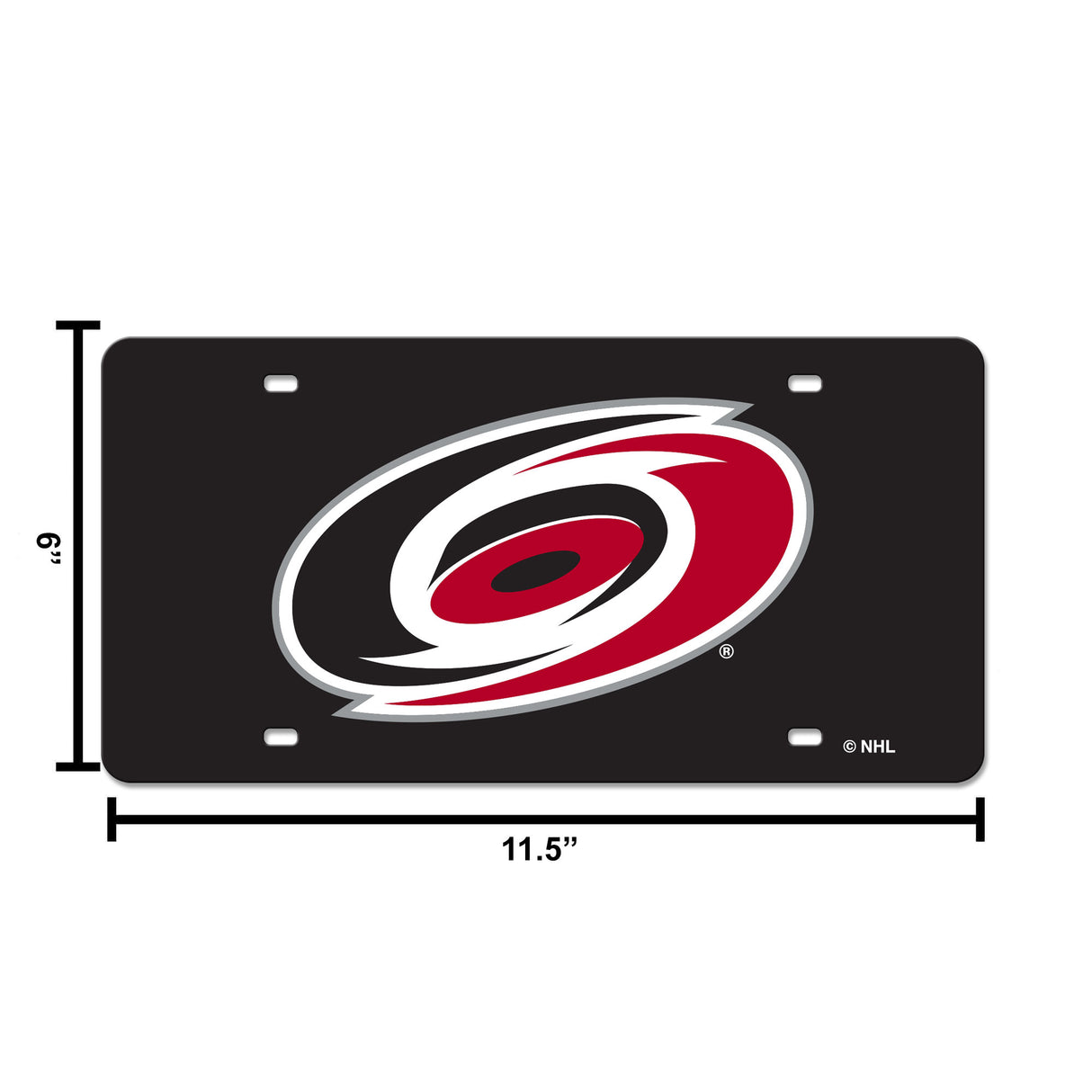 NHL Carolina Hurricanes Laser Cut Automobile Tag Fan Gear NHL Carolina Hurricanes