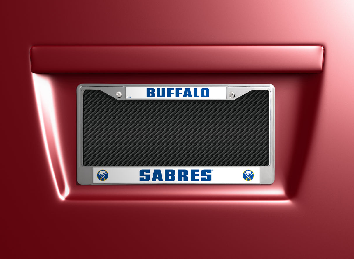 NHL Buffalo Sabres Chrome License Plate Frame Fan Gear NHL Buffalo Sabres